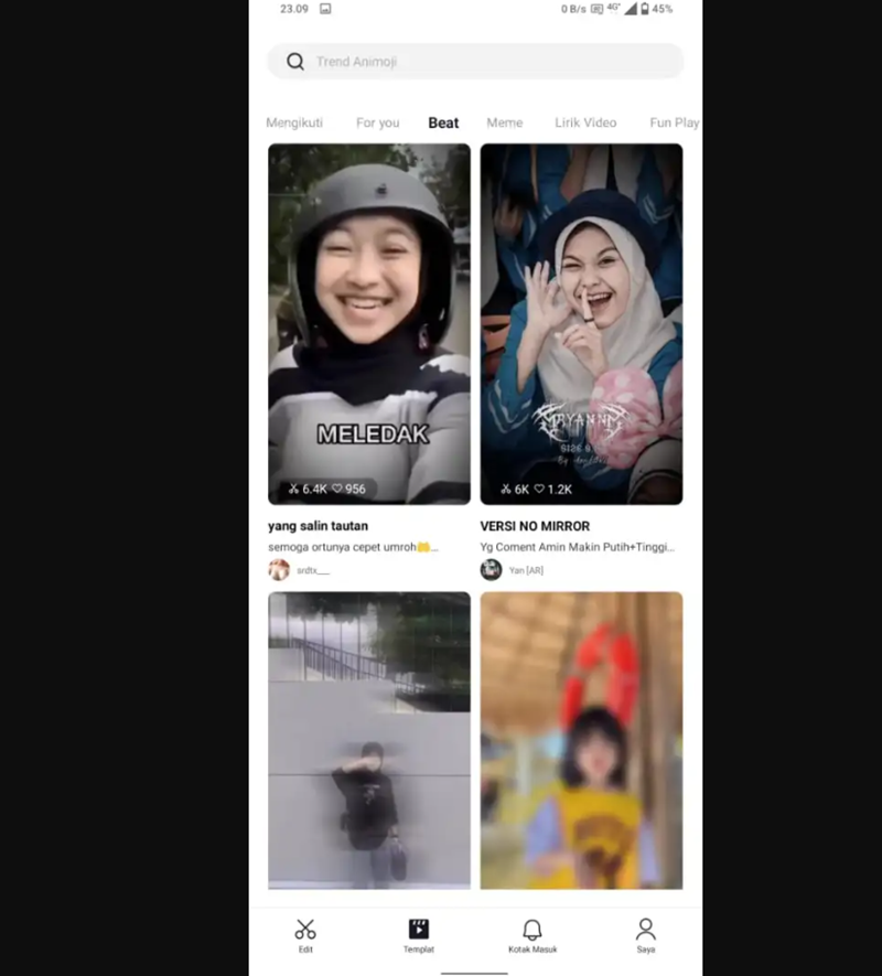 Gunakan Template CapCut di HP - cara membuat video jedag jedug di capcut 3