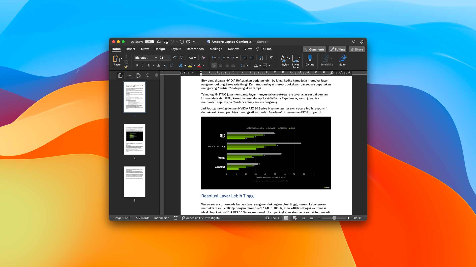 aplikasi pengolah kata ms word macos