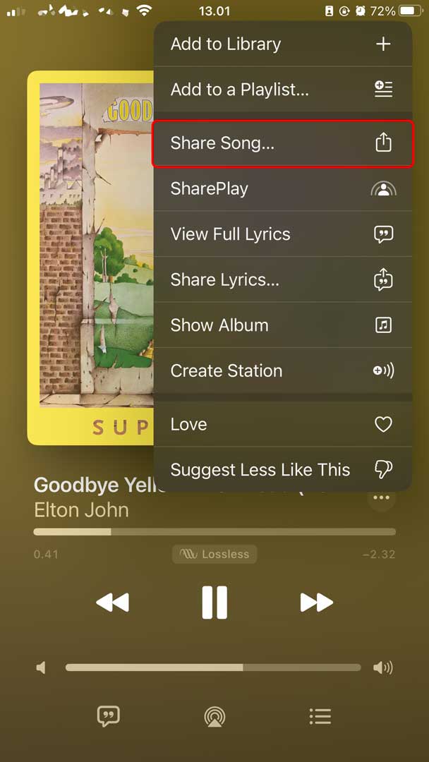 cara share apple music ke instagram story