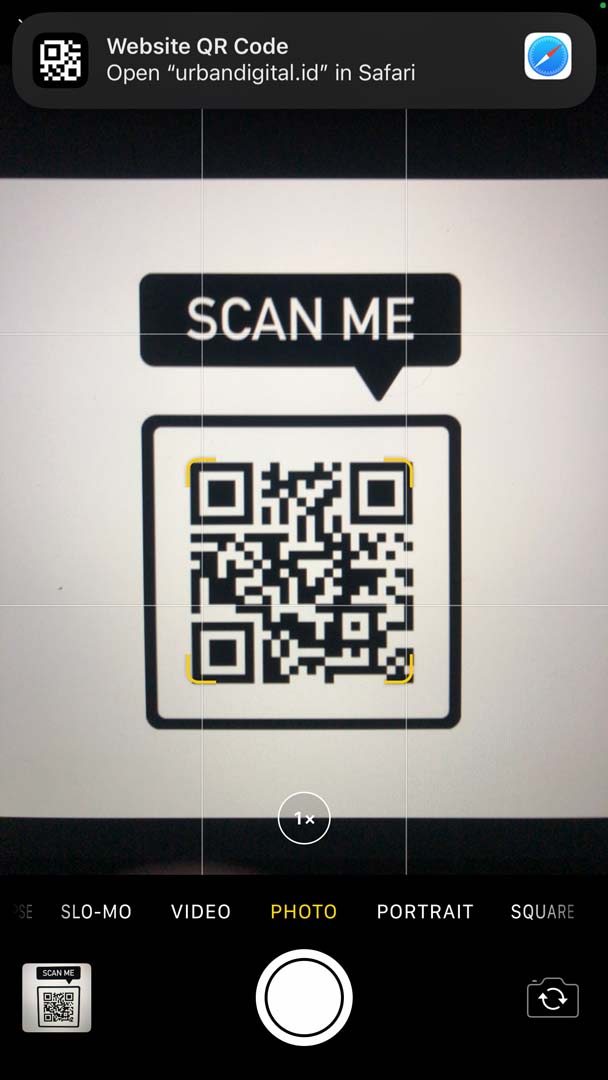 pindai kode qr di iphone