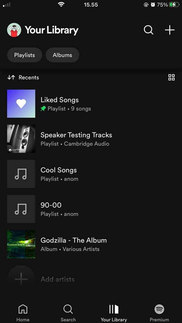 fitur spotify library