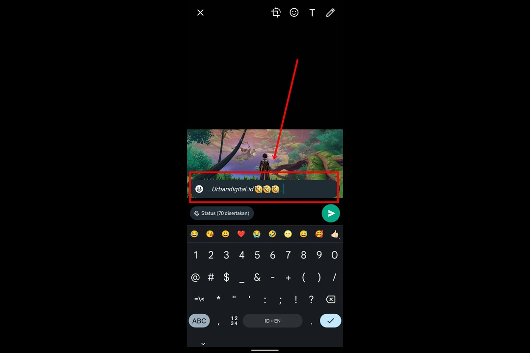 cara membuat tulisan miring di whatsapp