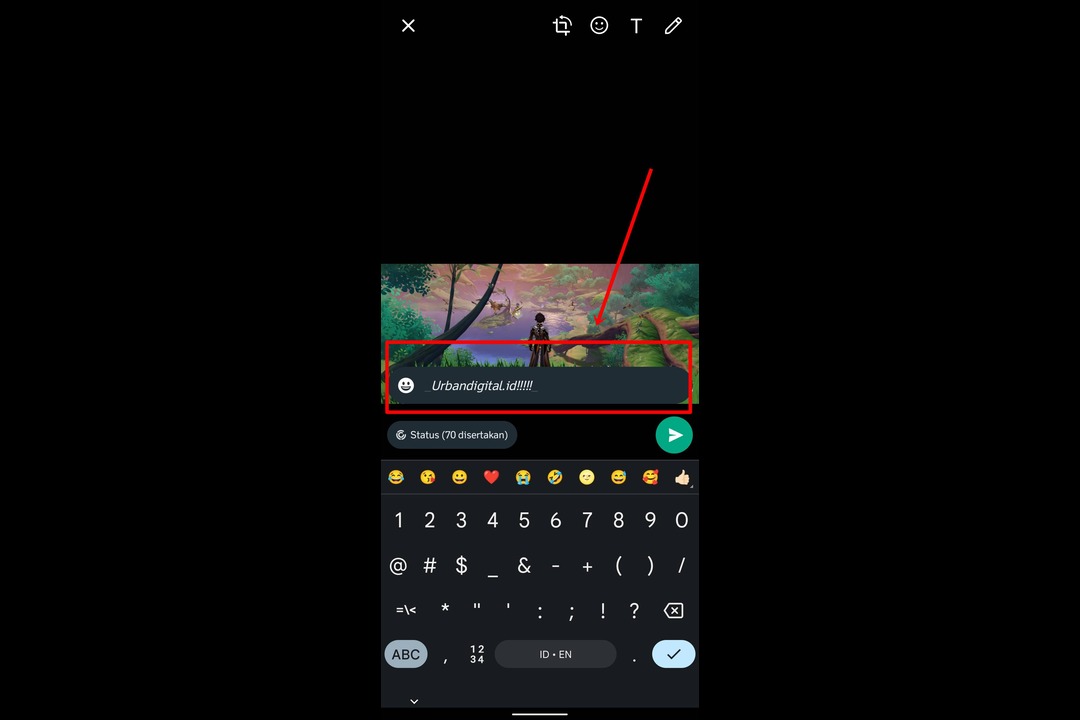 cara membuat tulisan miring di whatsapp
