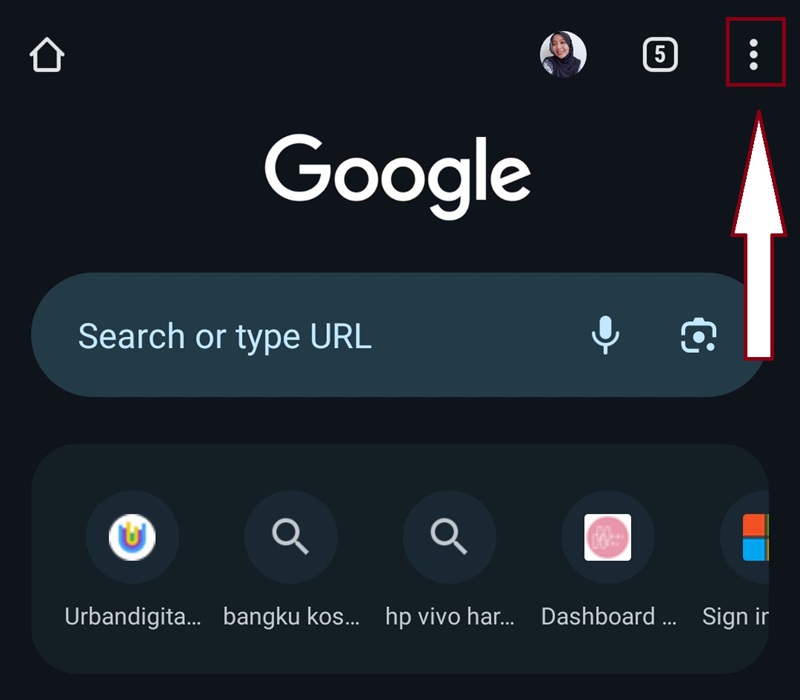 Cara Menghapus History Chrome di HP 1