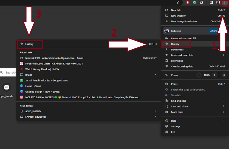 Cara Menghapus History Chrome di Laptop 1