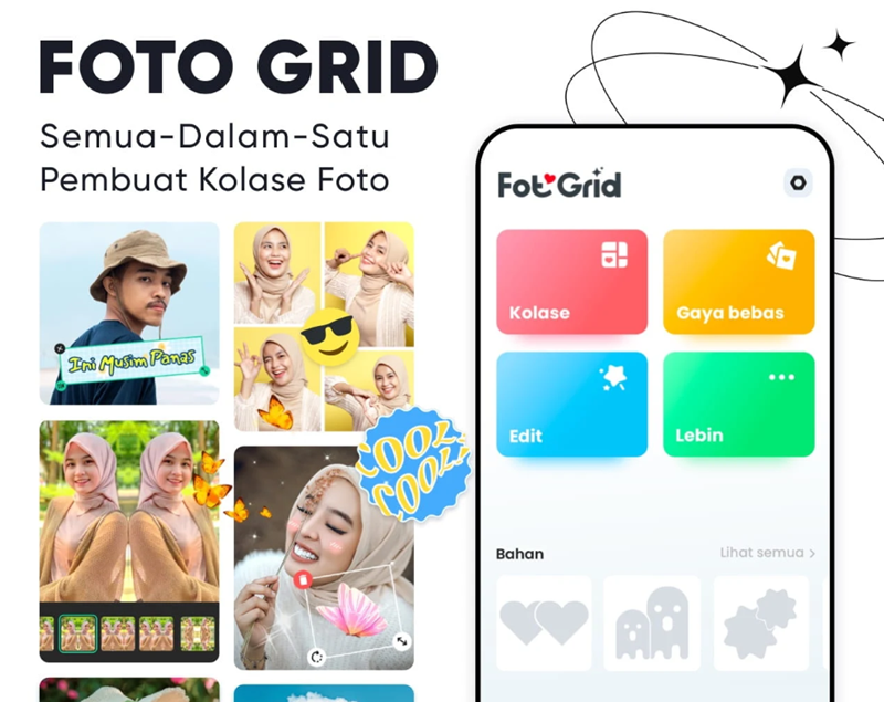 FotoGrid - Kolase Foto - aplikasi bingkai foto