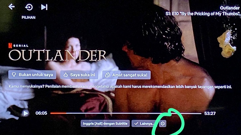 Mengubah Subtitle di TV 1