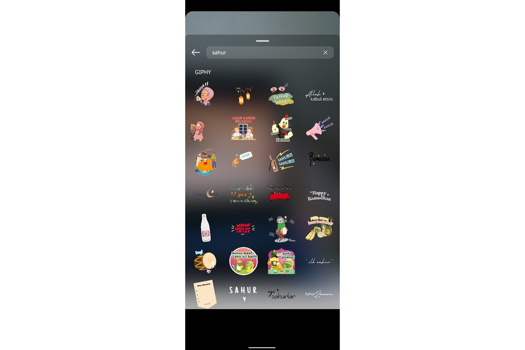 sticker instagram ramadhan