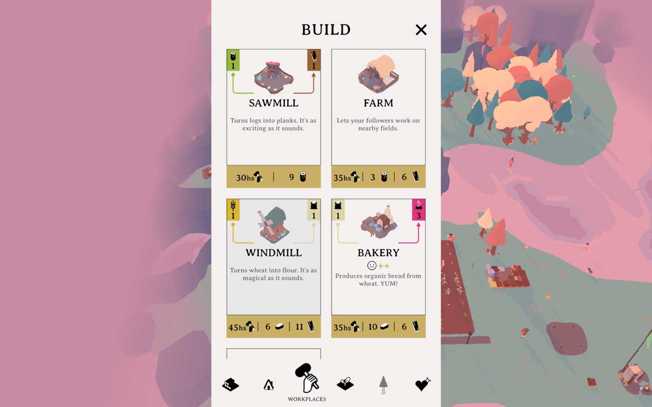 bangunan produksi di game outlanders