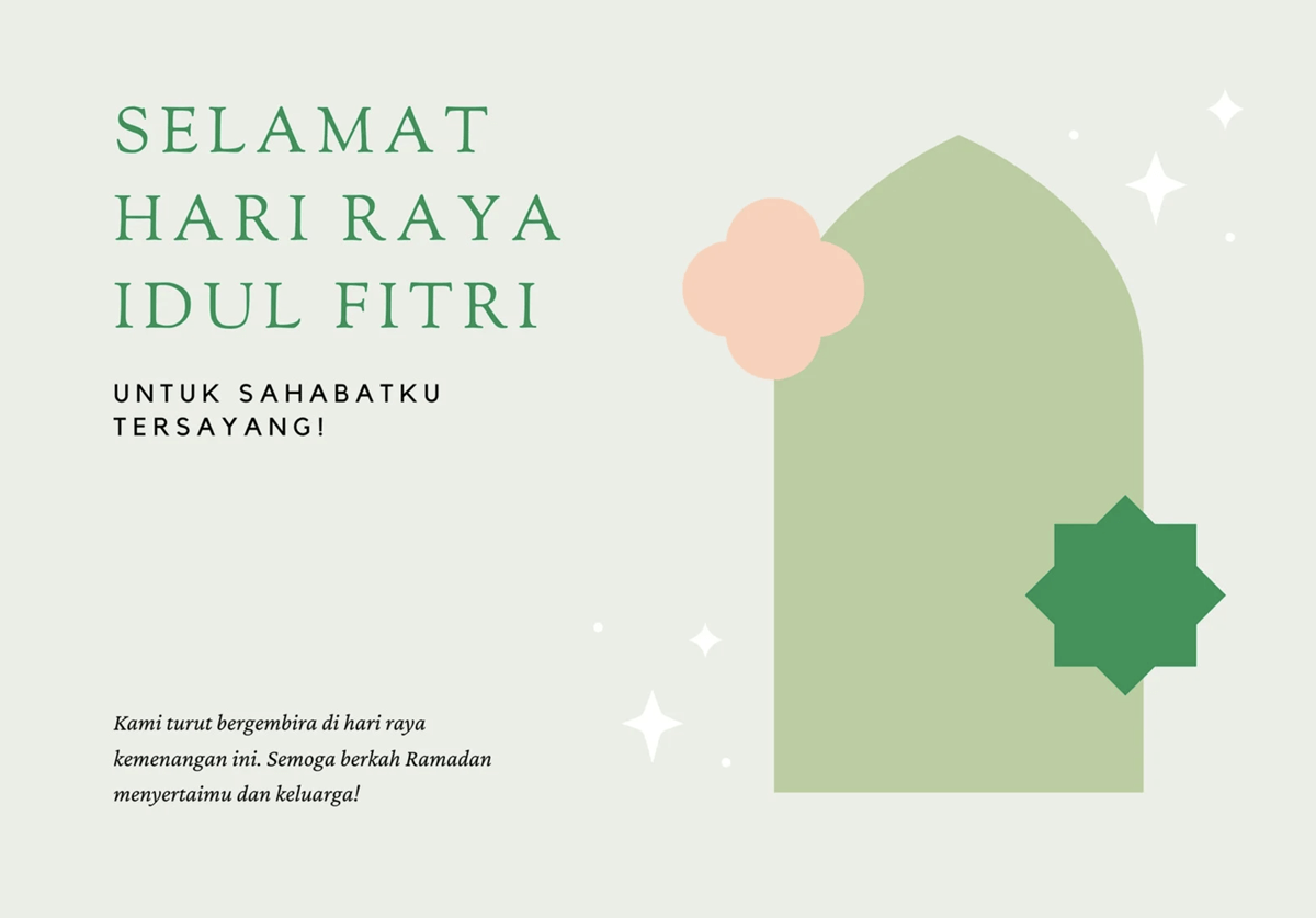 kartu ucapan lebaran