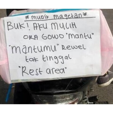 meme mudik lebaran