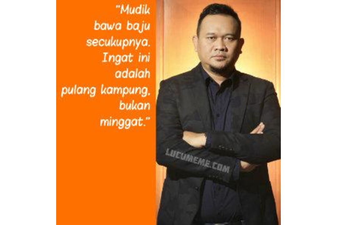 meme mudik lebaran lucu