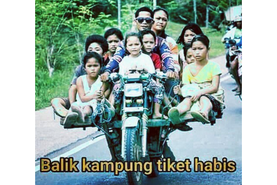 meme mudik lebaran