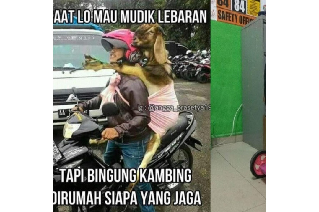 meme mudik lucu
