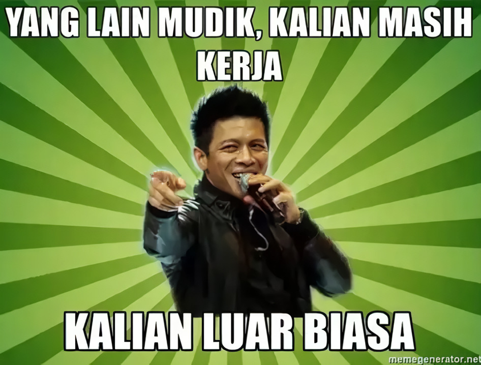 Meme Mudik Masih Kerja 3