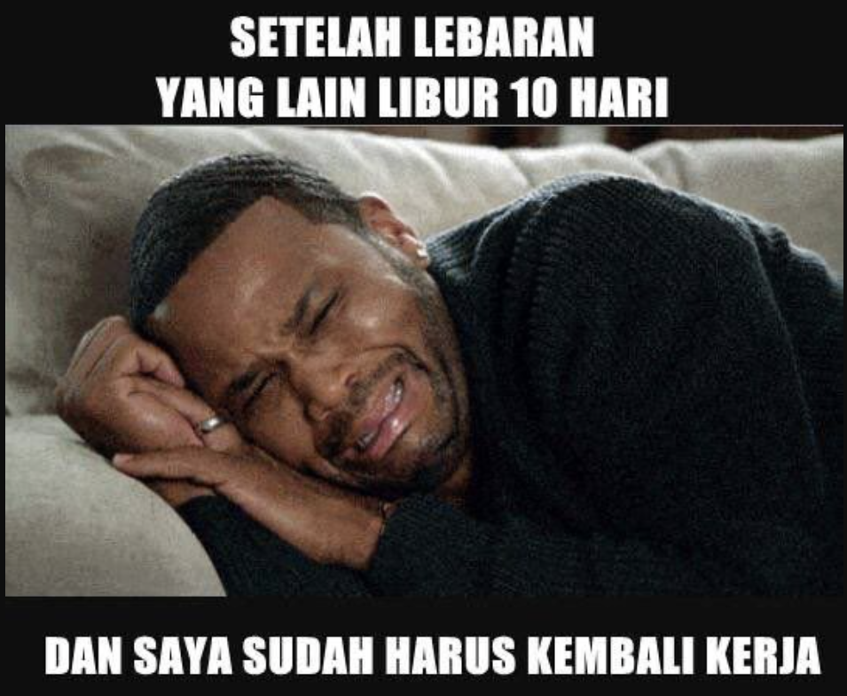 Meme Mudik Masih Kerja 9