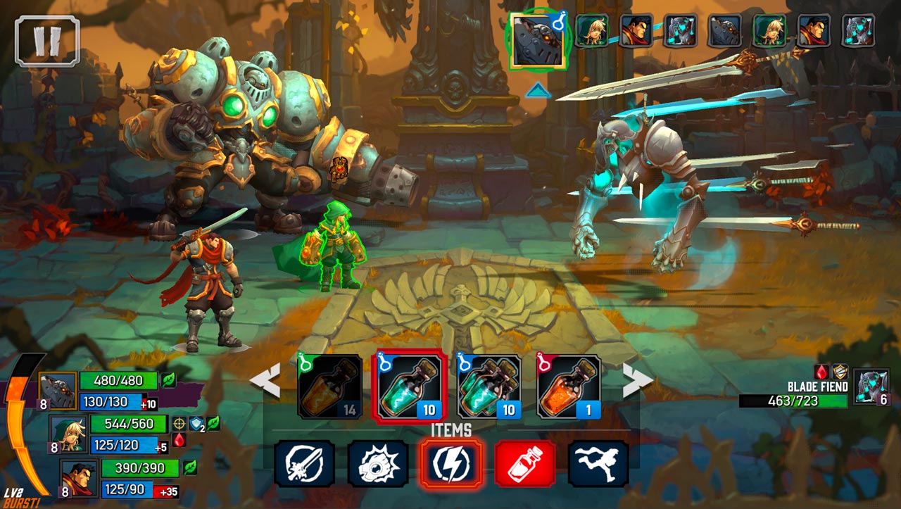 battle chasers nightwar screenshot