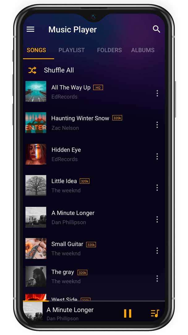 daftar lagu aplikasi pemutar musik inshot