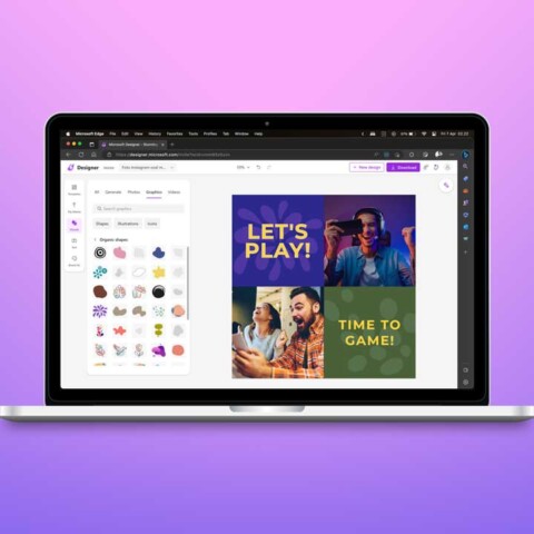 microsoft designer preview di macbook