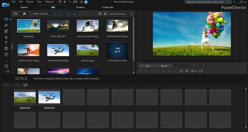 aplikasi pemotong video powerdirector