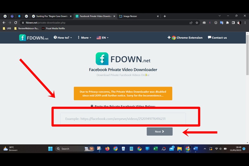 Cara Download Video di Facebook dengan Website FBDown 2