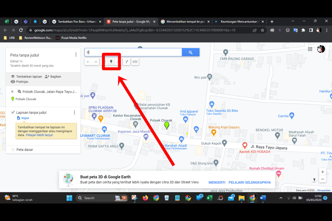 cara membuat alamat di google maps