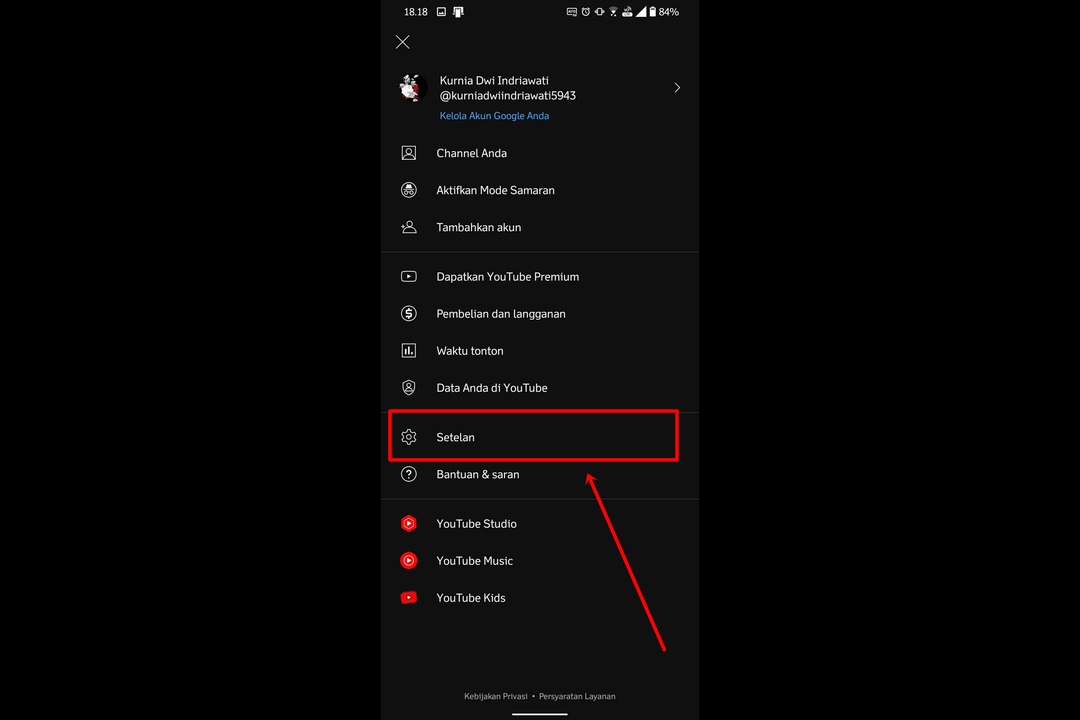 cara menghapus history youtube di hp