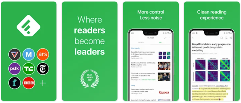 Feedly - aplikasi update berita bola