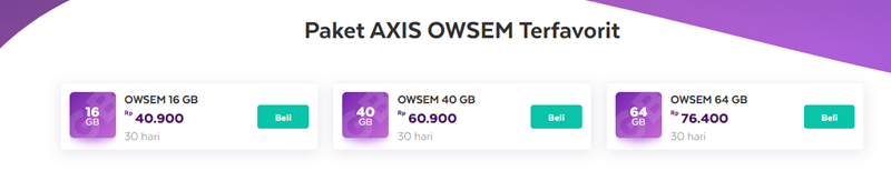 Paket AXIS OWSEM Terfavorit