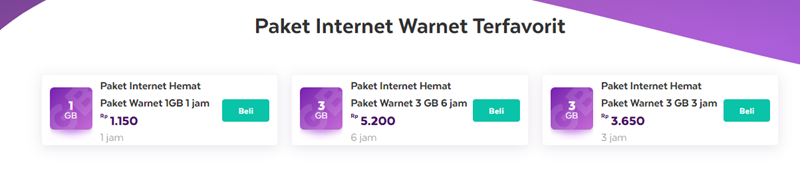 Paket Internet Warnet Terfavorit