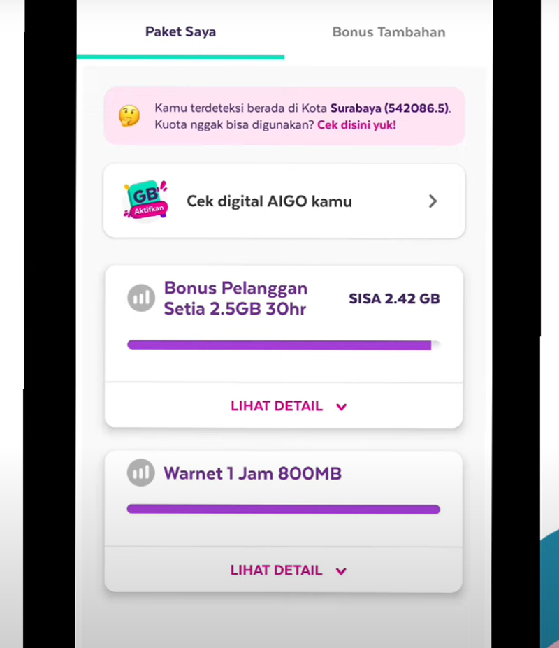 Screenshot aplikasi AXIS 3