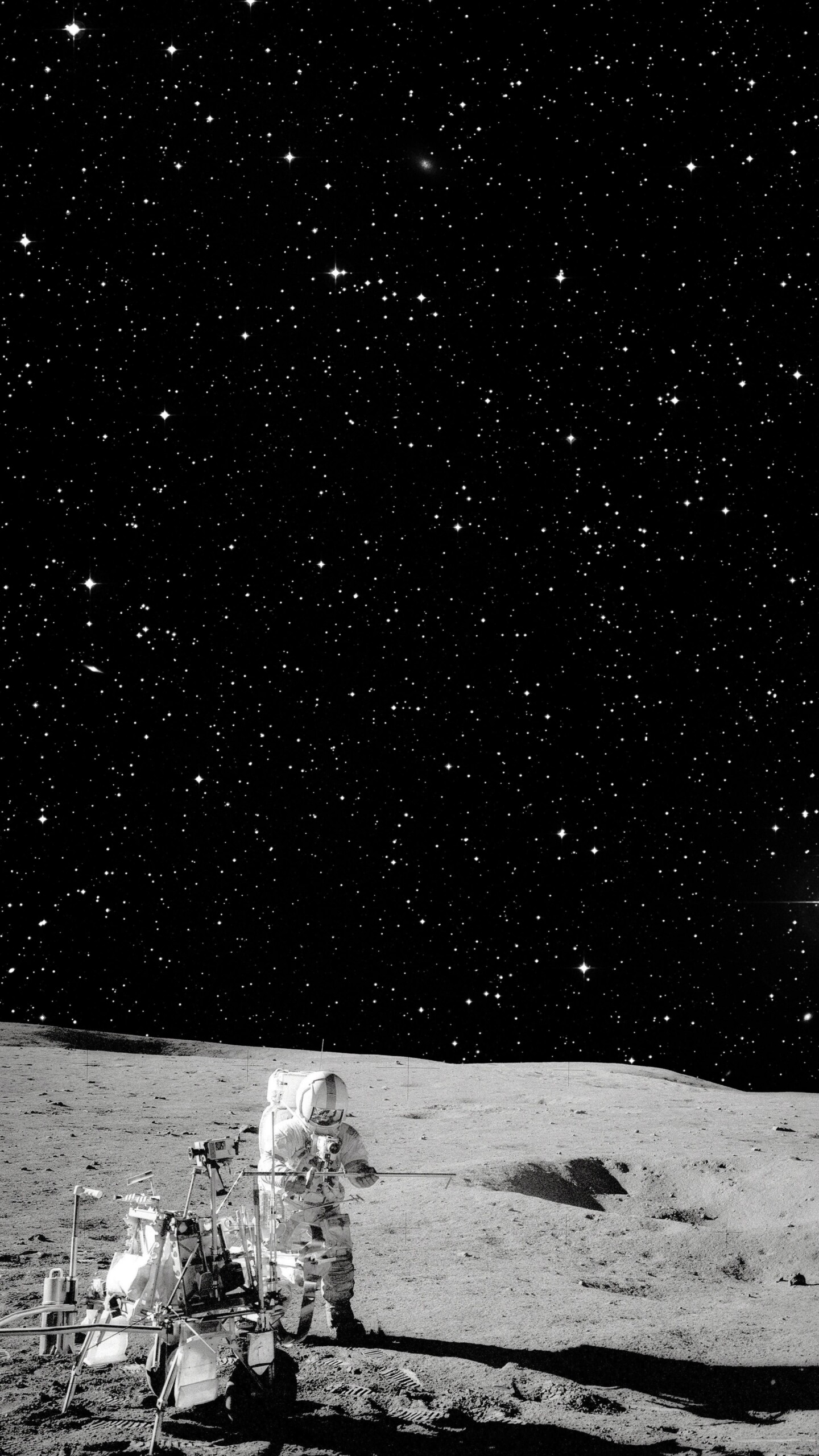 Wallpaper iPhone X tema Luar Angkasa