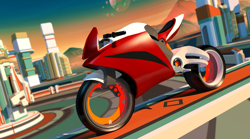 Gravity Rider Space Bike Race