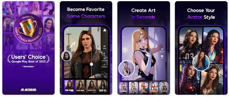 AI Mirror - aplikasi edit foto jadi anime