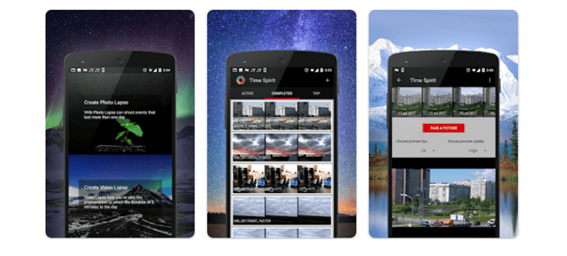 Aplikasi Time Lapse camera