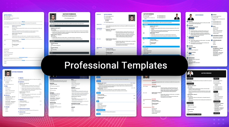 Resume Builder App, CV maker