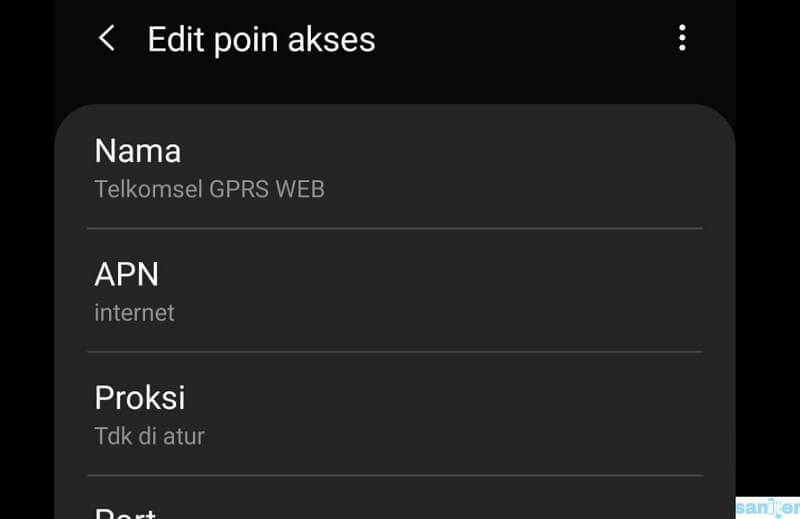 Setting APN Telkomsel di Android