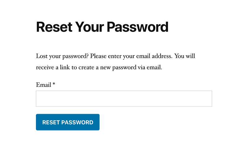 Forgot Password