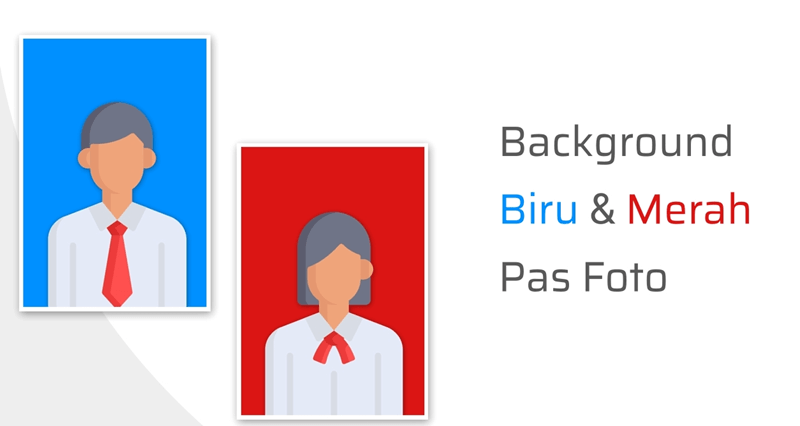 Perbedaan Background Foto Merah dan Biru
