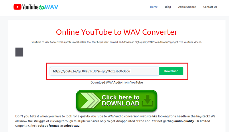 YouTube ke WAV - YouTubetoWAVconverter 3