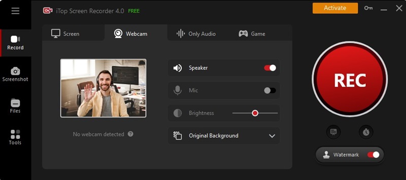 webcam - itop screen recorder