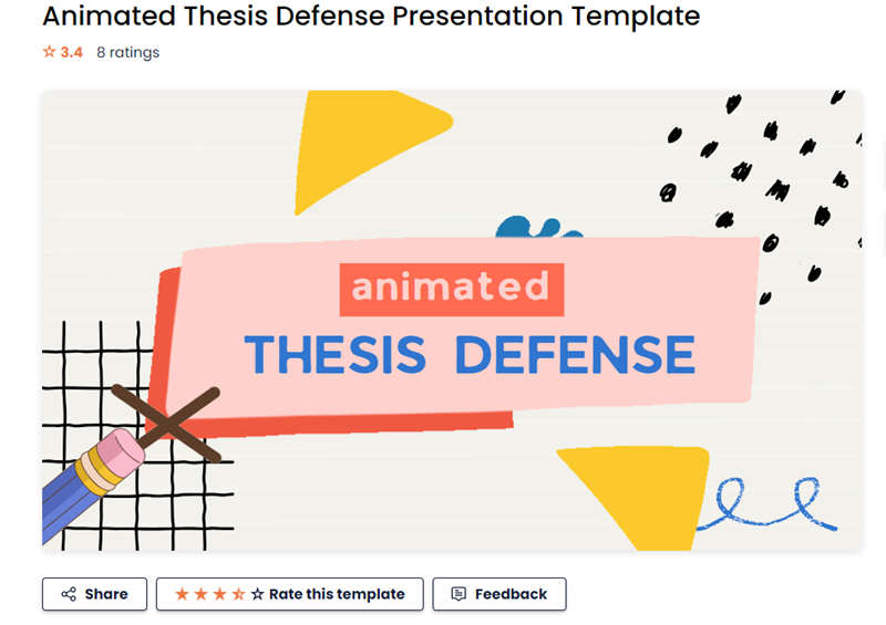 Animated Thesis Defense Presentation Template