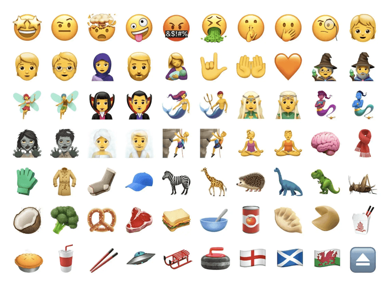 Contoh penggunaan emoji hati pada iPhone
