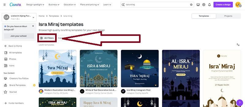 Cara Membuat Poster Isra Miraj yang Menarik 2