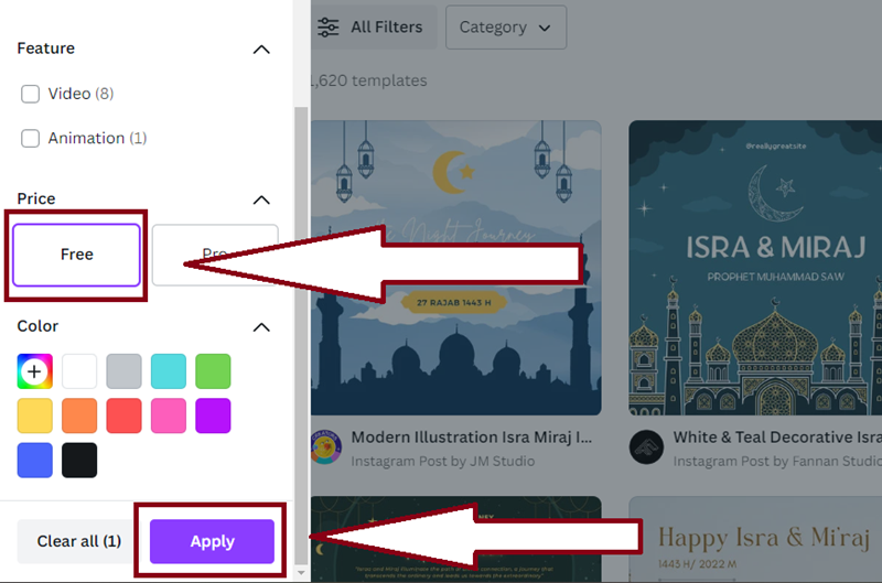 Cara Membuat Poster Isra Miraj yang Menarik 3