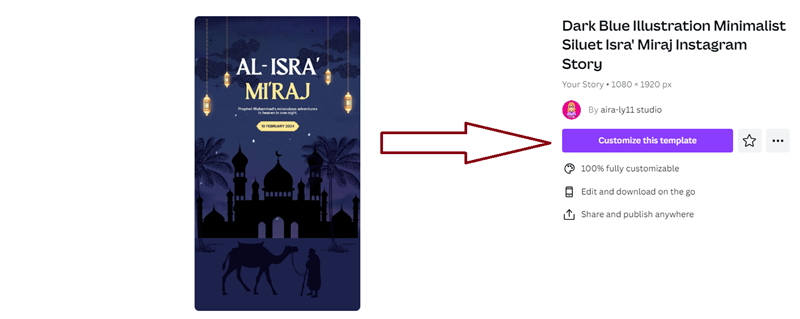 Cara Membuat Poster Isra Miraj yang Menarik 4