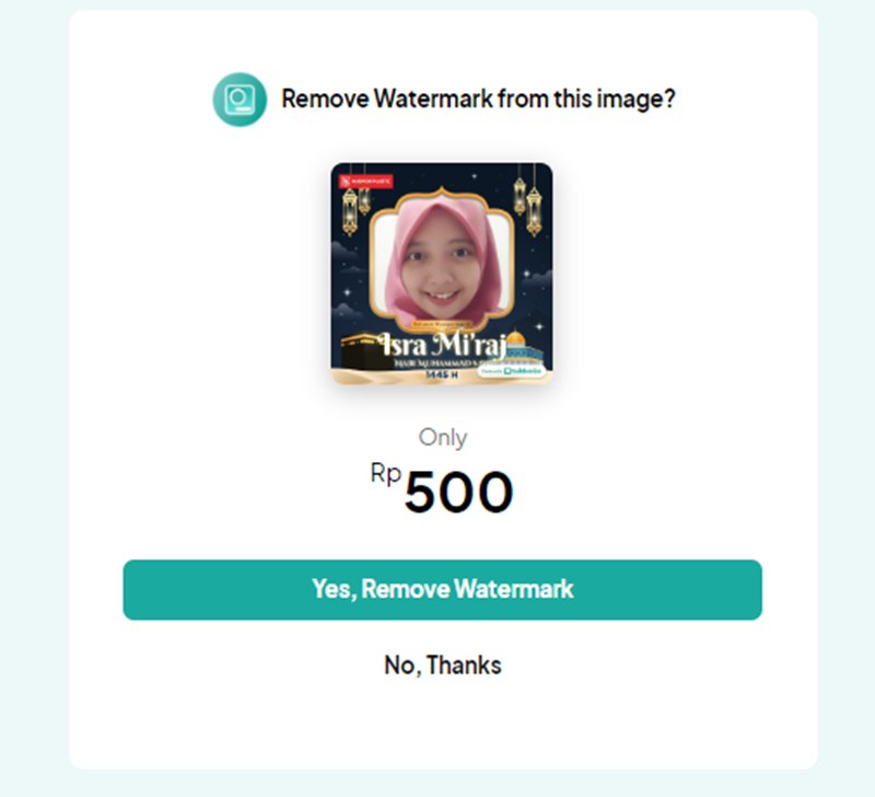 Cara Membuat Twibbon Isra Miraj Termudah 5