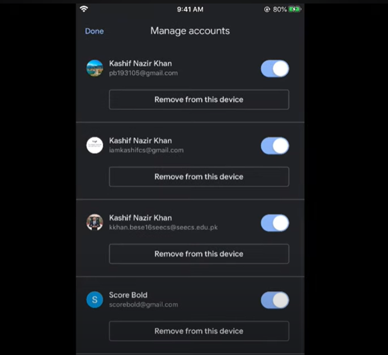 Cara Mengeluarkan Akun Google di iPhone 2
