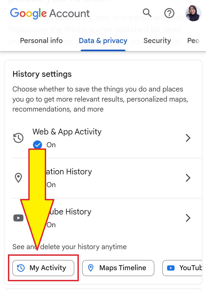 Cara Menggunakan My Activity Google 4