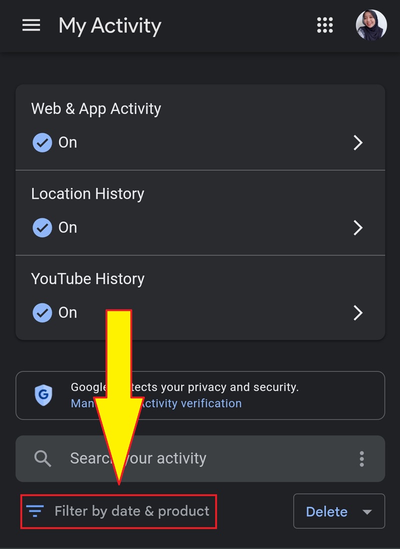 Cara Menggunakan My Activity Google 5